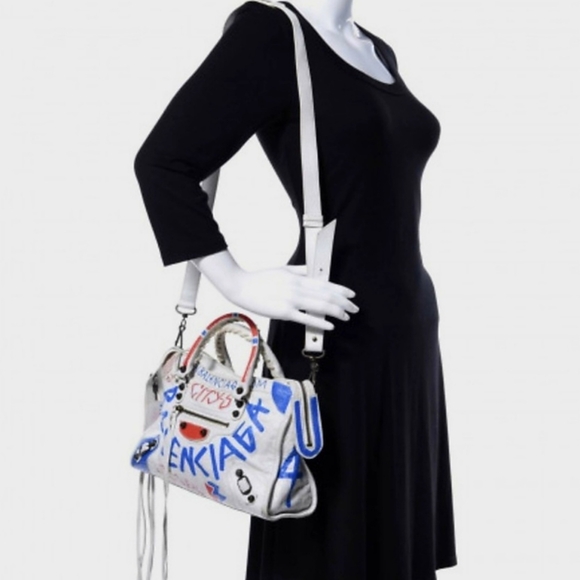 NWT Balenciaga City Graffiti Bag Sz Medium NWT - Picture 12 of 12